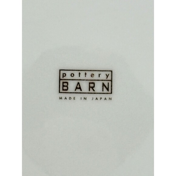 Pottery Barn Salad Dessert‎ Plates Bone China Poetry Gold Trimmed 8.5" Set of 4 - Picture 6 of 16